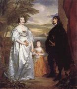 Anthony Van Dyck James Seventh Earl of Derby,His Lady and Child oil